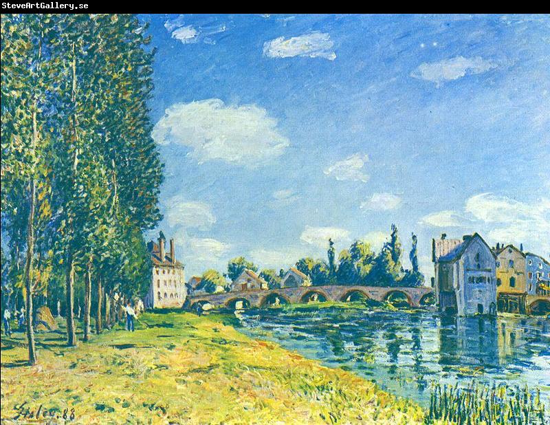 Alfred Sisley Brucke von Moret im Sommer